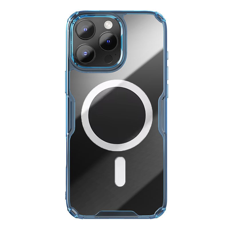 NILLKIN Nature TPU Pro Magnetic Case voor iPhone 16 Pro Max Blauw