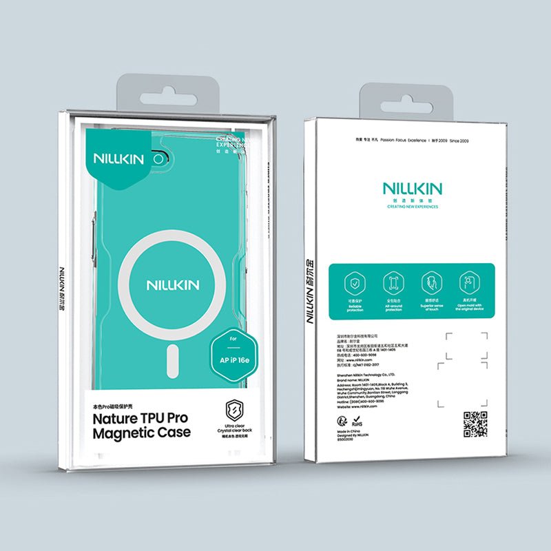 NILLKIN Nature TPU Pro Magnetische Hoesje voor iPhone 16e Wit