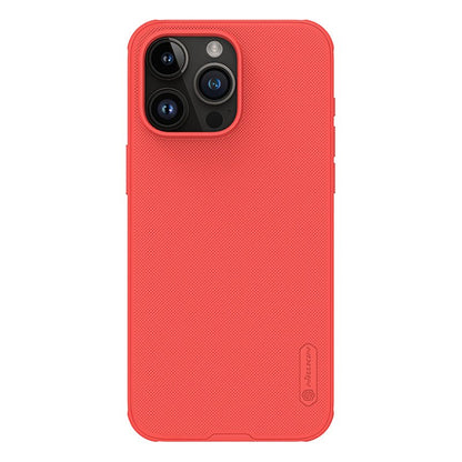 NILLKIN Super Frosted Shield Pro Hoes voor iPhone 15 Pro Max Rood