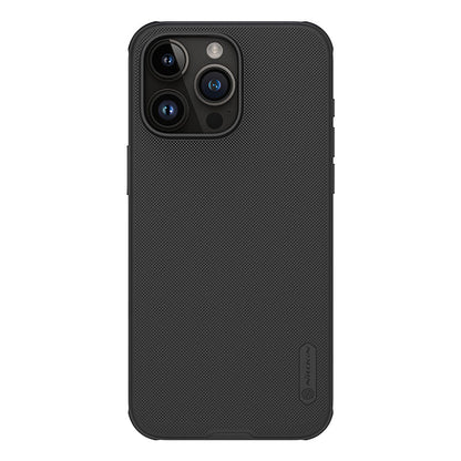NILLKIN Super Frosted Shield Pro Hoes voor iPhone 15 Pro Max Zwart