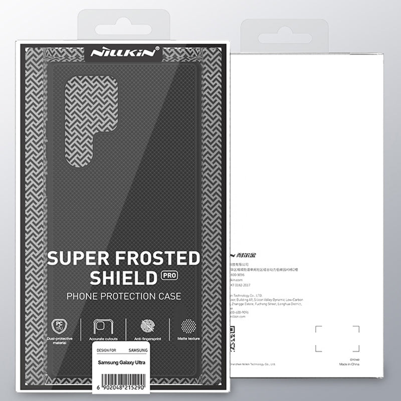 NILLKIN Super Frosted Shield Pro voor Samsung Galaxy S22 Ultra 5G Black