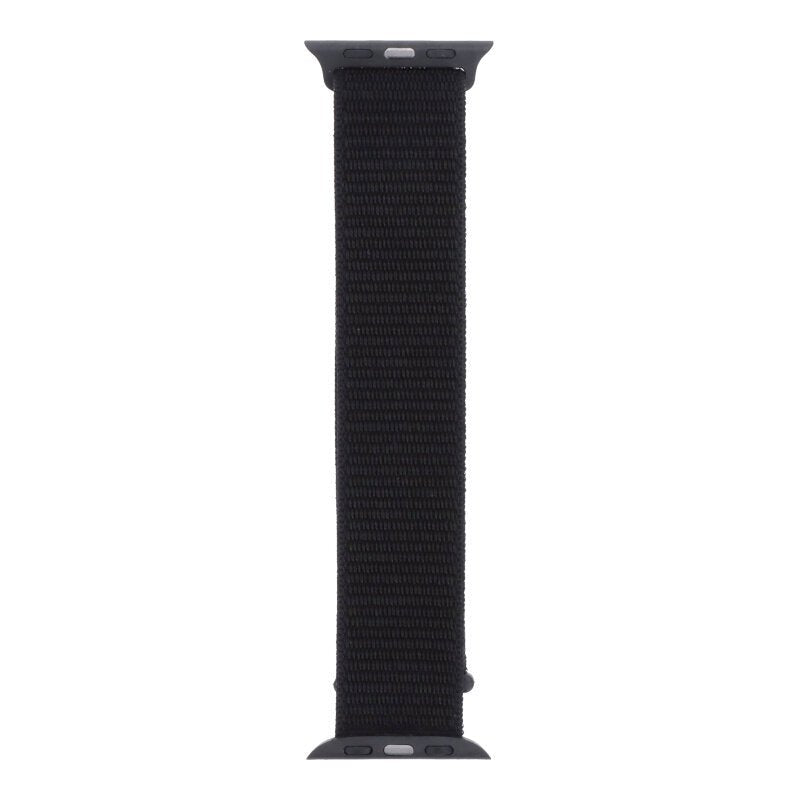 Nylon Band voor Apple Watch Series 1 38mm/Series 2 38mm/Series 3 38mm/Series 4 40mm/Series 5 40mm/Series 6 40mm/Series 7 41mm Zwart