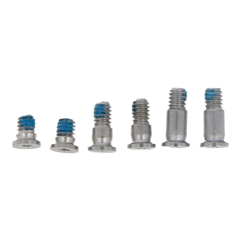 Onderste behuizingsschroef voor MacBook Pro 13.3" A1708/Pro 13" 2019 A2159/Pro 13.3" A2289/Pro 13.3" M1 A2338 Zilver Origineel 6 stuks in één set