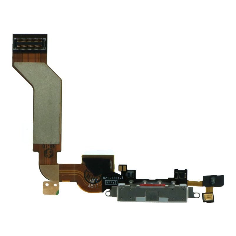 Oplaadpoort Flex kabel voor iPhone 4s Wit Origineel