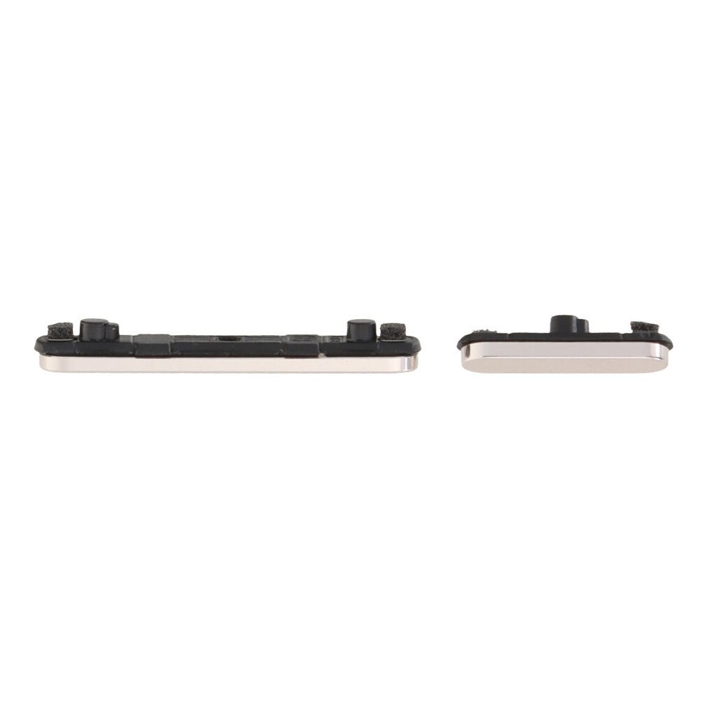 Power - en volumeknop voor Google Pixel 9 Pro Porcelain Origineel 2 stuks in één set