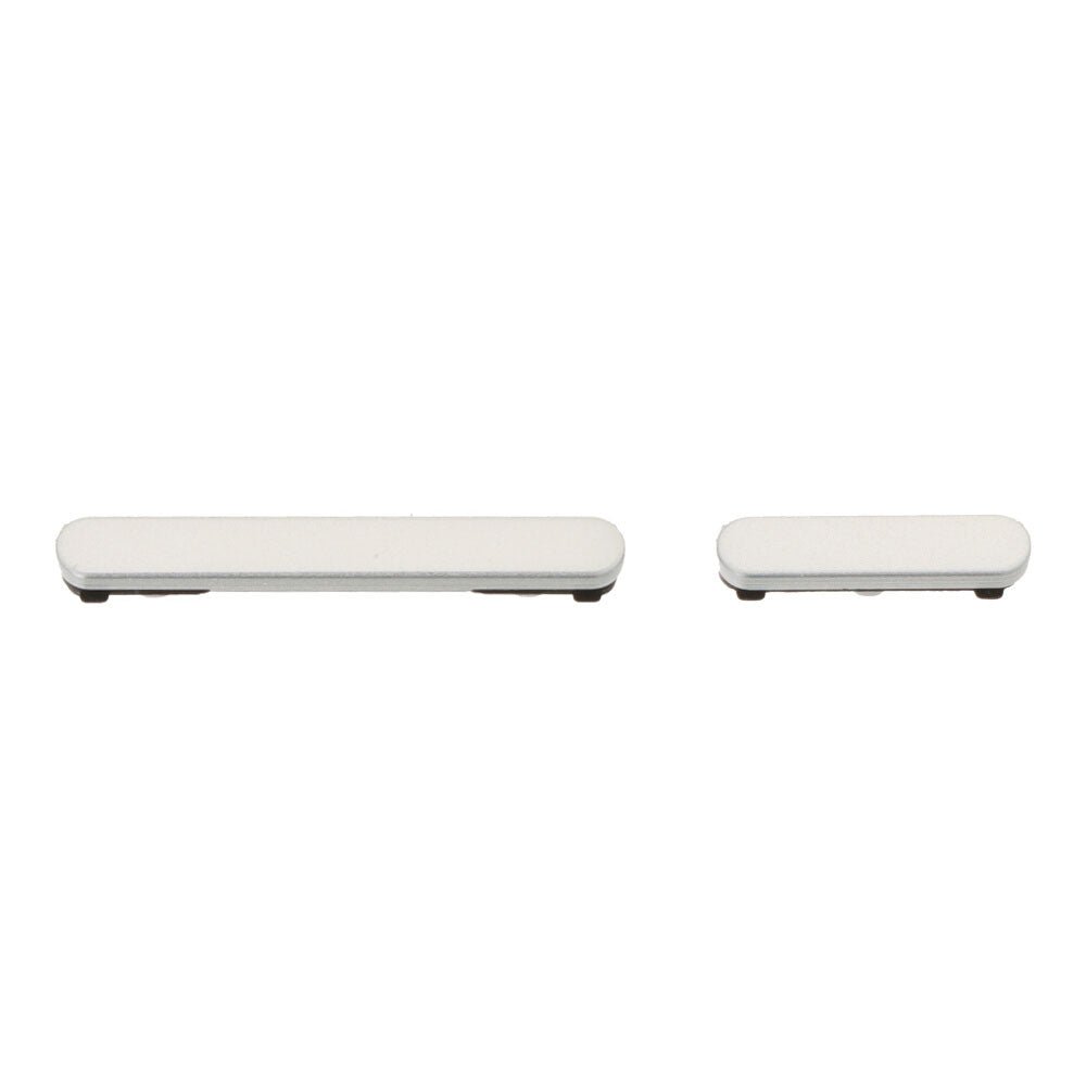 Power - en volumeknop voor Samsung Galaxy S25 Ultra Titanium Silver Origineel 2 stuks in één set