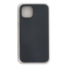 Pure kleur vloeibare siliconen hoes zonder logo voor iPhone 14 Pro zwart