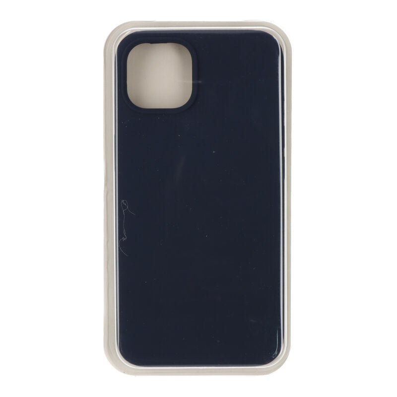 Pure siliconen hoes zonder logo voor iPhone 14 Pro Max Midnight Blue