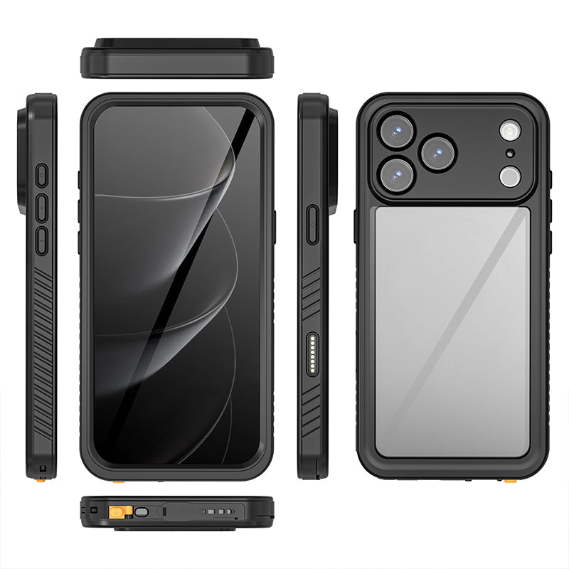 Redpepper FS Series Waterdichte Schokbestendige TPU+PC Hoesje voor iPhone 17 Pro Max Zwart