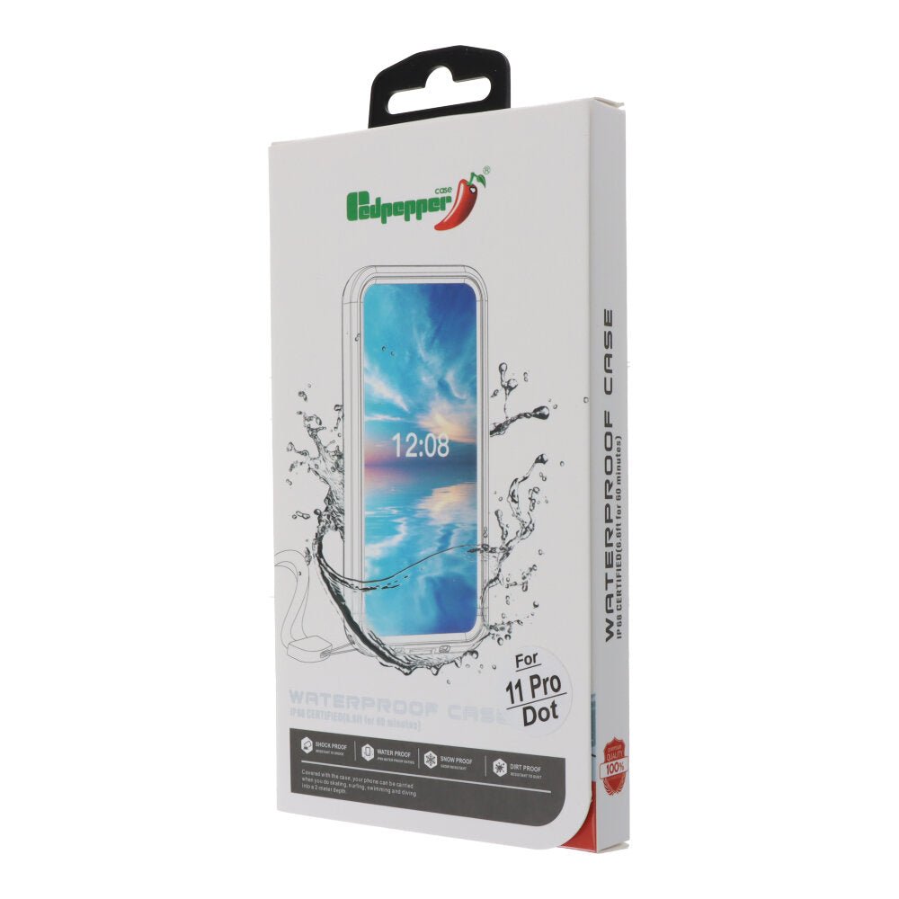 Redpepper IP68 waterdichte schokbestendige hoes voor iPhone 11 Pro zwart