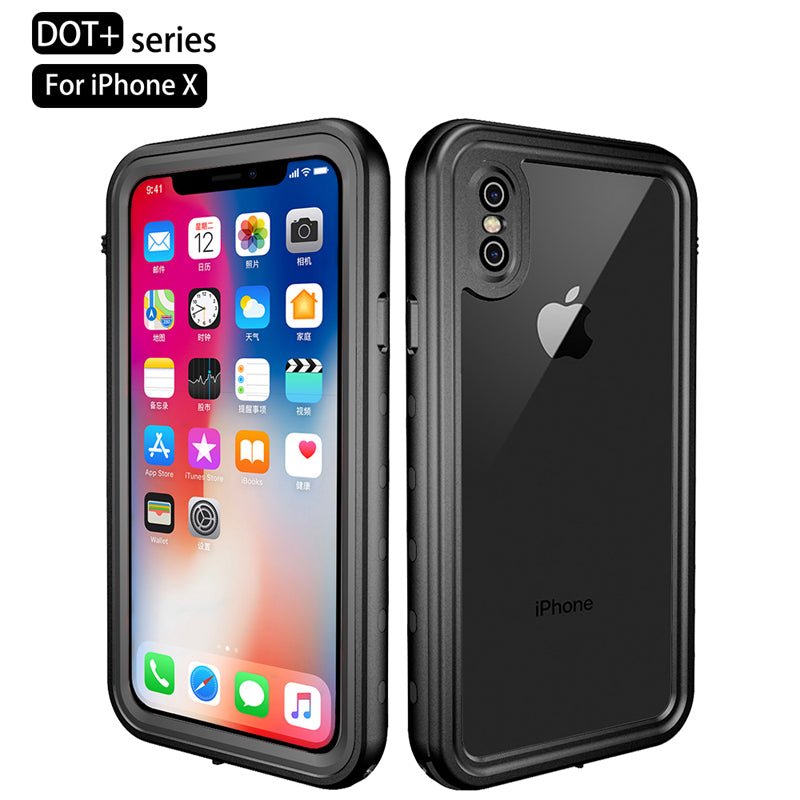 Redpepper IP68 waterdichte schokbestendige hoes voor iPhone X/XS zwart
