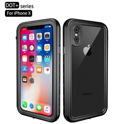 Redpepper IP68 waterdichte schokbestendige hoes voor iPhone X/XS zwart