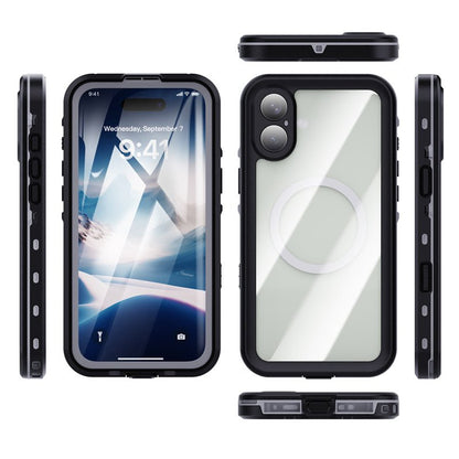 Redpepper IP68 waterdichte shockproof hoes voor iPhone 16 Plus zwart