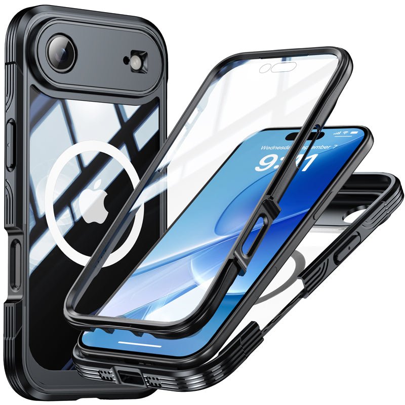Redpepper magnetisch schokbestendig airbag hoesje voor iPhone 17 Air zwart
