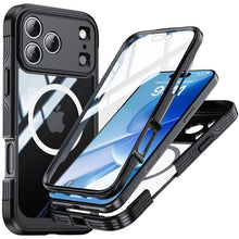Redpepper magnetische schokbestendige airbag hoes voor iPhone 17 Pro Max Zwart