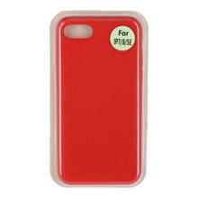 Rode vloeibaar siliconen hoes zonder logo voor iPhone 7/8