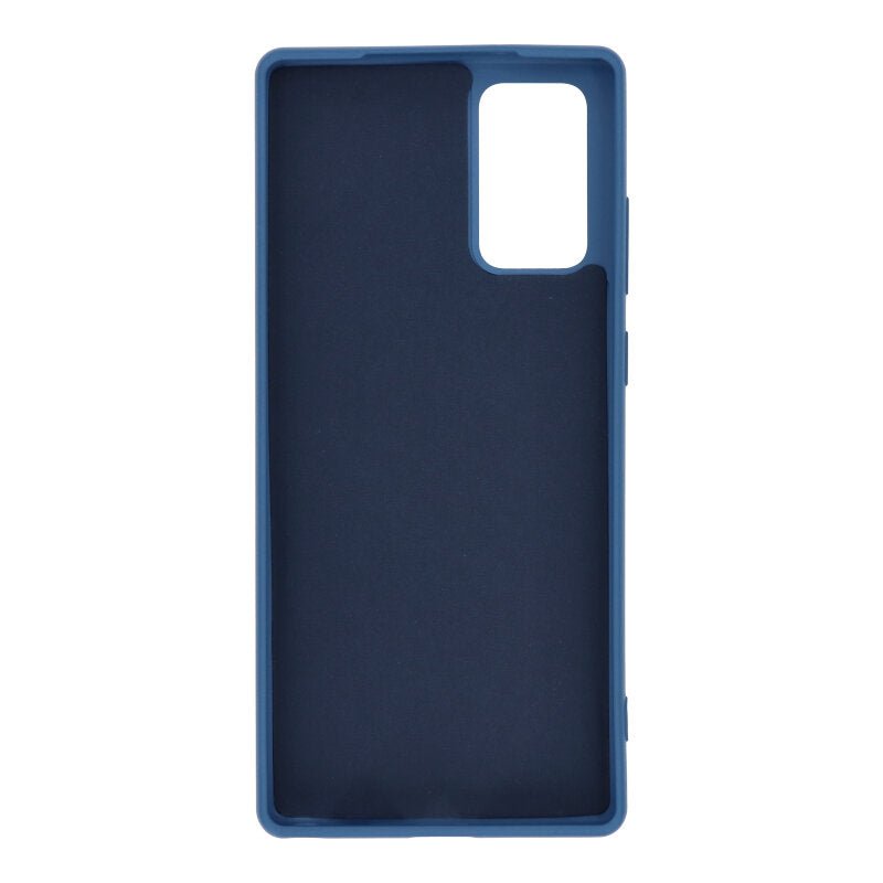 Rubberized Soft tpu case voor Samsung Galaxy Note20/Note20 5G blauw