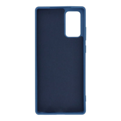 Rubberized Soft tpu case voor Samsung Galaxy Note20/Note20 5G blauw