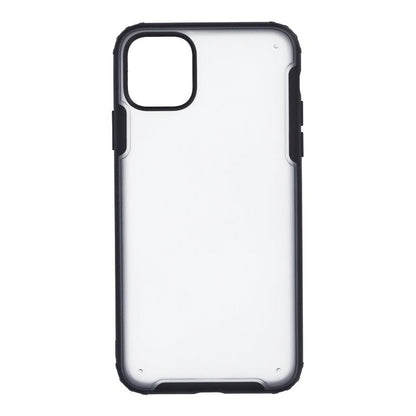 Schokbestendige bumper harde armor pc matte doorschijnende hoes voor iPhone 11 Pro Max zwart