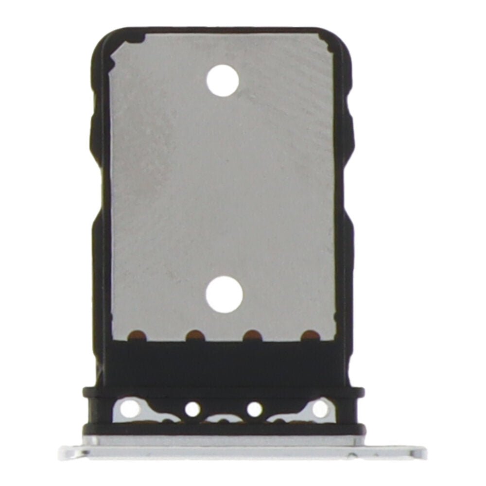Simkaart houder voor Google Pixel 6 Pro Single Card Version zilver Origineel