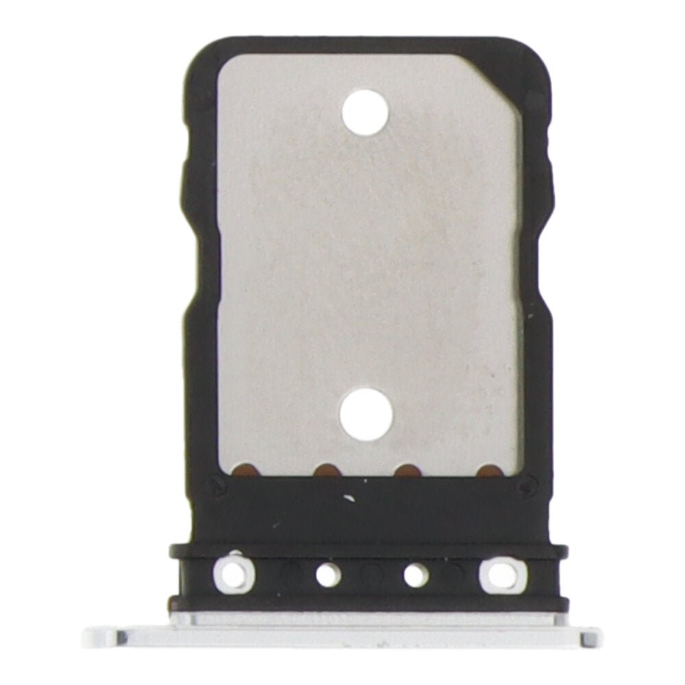 Simkaart houder voor Google Pixel 6 Pro Single Card Version zilver Origineel