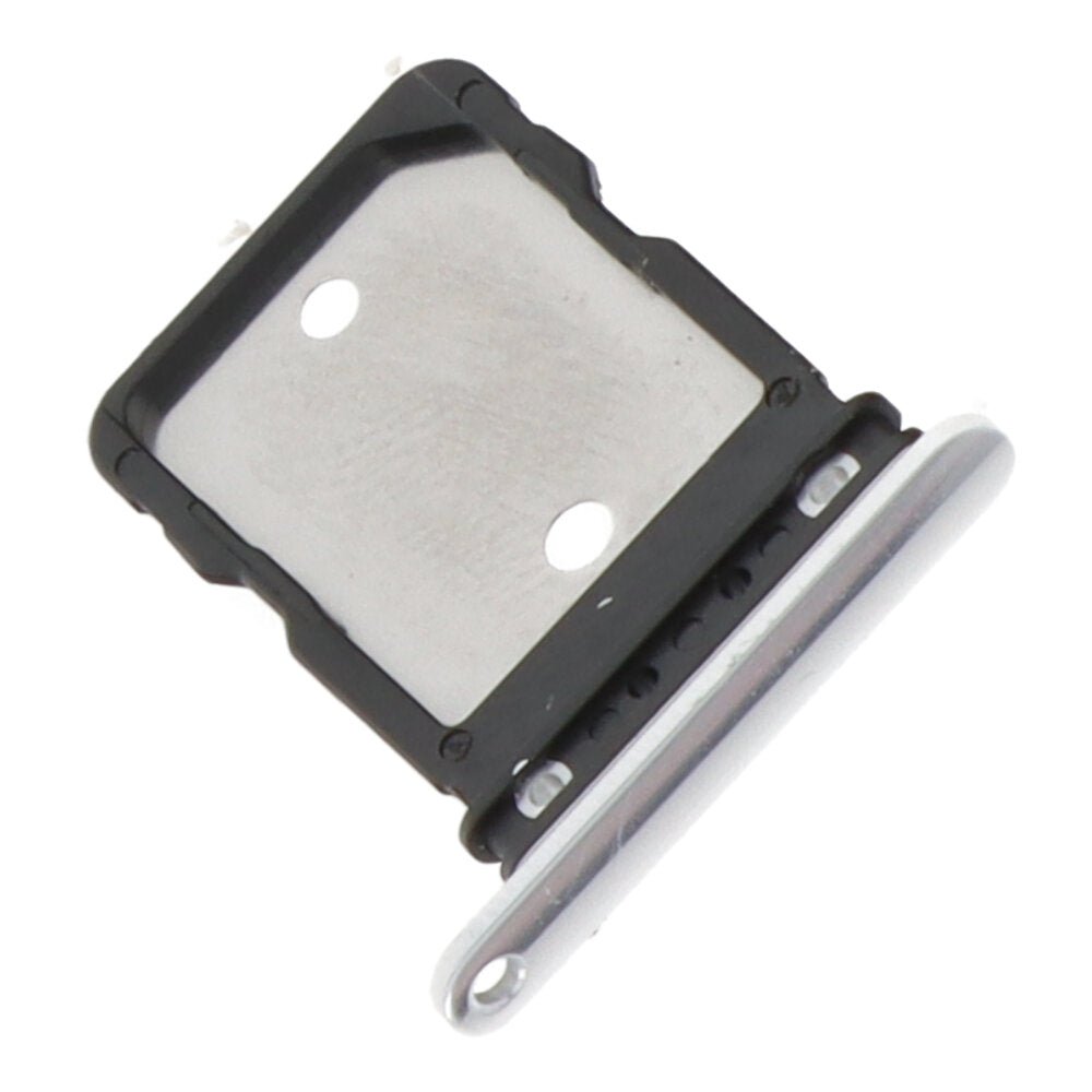 Simkaart houder voor Google Pixel 6 Pro Single Card Version zilver Origineel