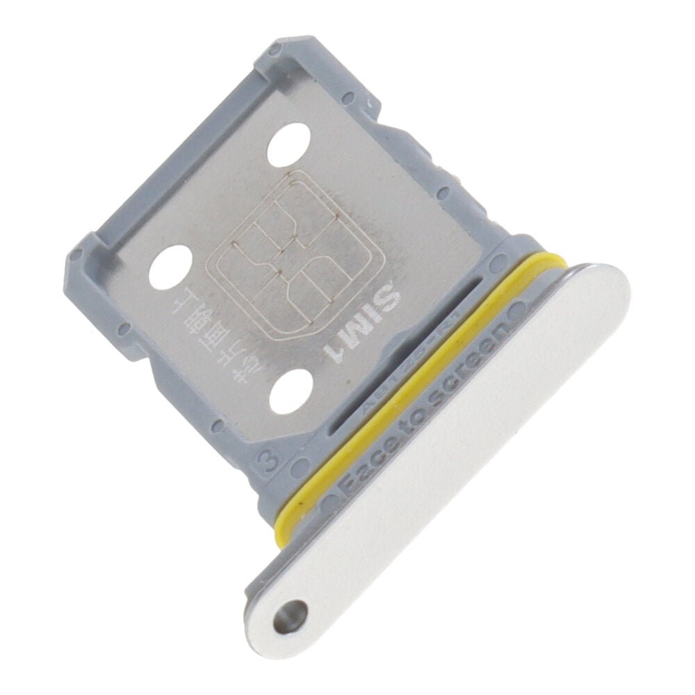 Simkaart houder voor Realme GT2 Dual Card versie Wit Origineel - OEM Spares