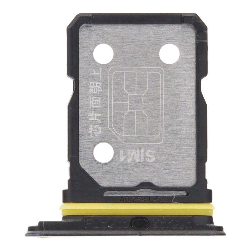 Simkaart houder voor Realme GT2 Dual Card Version zwart origineel - OEM Spares
