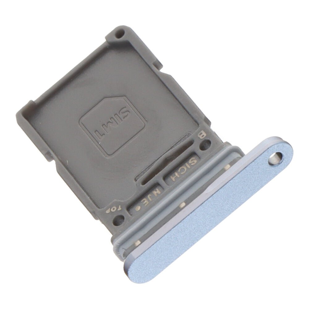 Simkaart houder voor Samsung Galaxy S25 Ultra single card versie titanium blue origineel