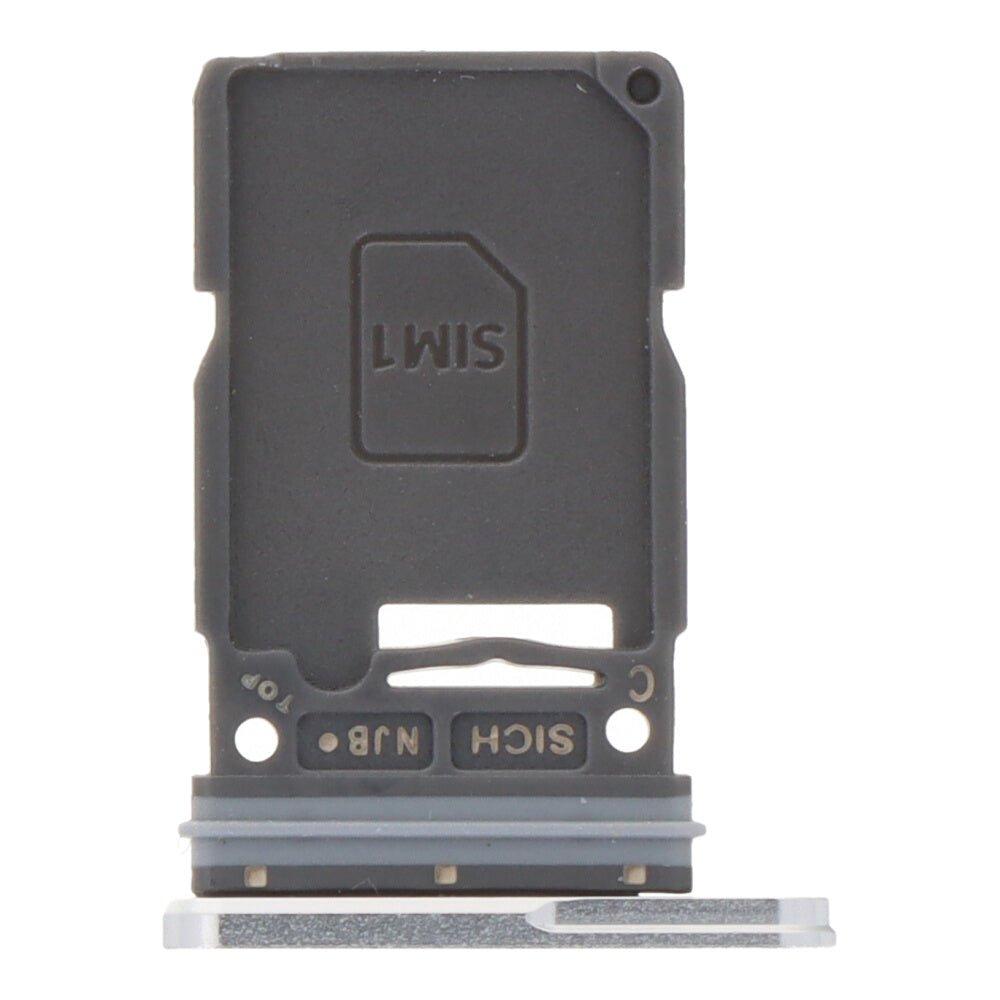 Simkaart houder voor Samsung Galaxy S25 Ultra Single Card Version Zilver (Origineel)