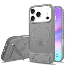 Skin Feel Magnetic Anti - drop hoes met verstelbare 45° standaard TPU + PC voor iPhone 17 Pro Max Grijs