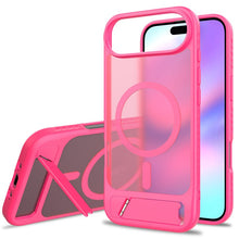 Skin feel magnetisch anti - drop met verstelbare 45° standaard TPU + PC hoesje voor iPhone 17 Air magenta