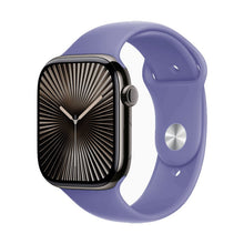 Solid kleur klassieke siliconen band voor Apple Watch 38MM/40MM/41MM/42MM (S10) series lavendel