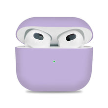 Split Anti - drop Stofdichte Siliconen Hoes voor AirPods 3 Lila
