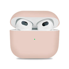 Split anti - val stofdichte siliconen hoesje voor AirPods 3 Pink Sand
