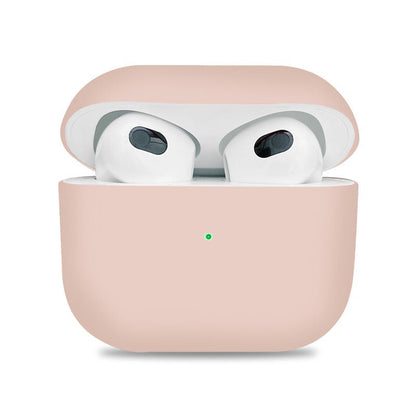 Split anti - val stofdichte siliconen hoesje voor AirPods 3 Pink Sand