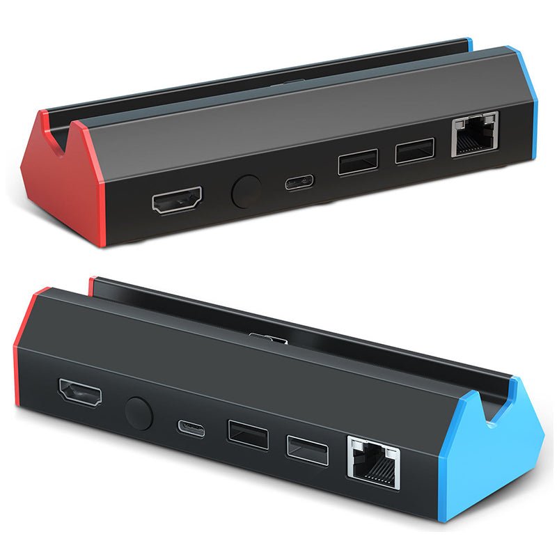 SW - 2301DA multiple port tv docking station basis met 4K HDMI+USB - C+USB2.0*2+1000 Mbps LAN poort voor Switch/Switch OLED