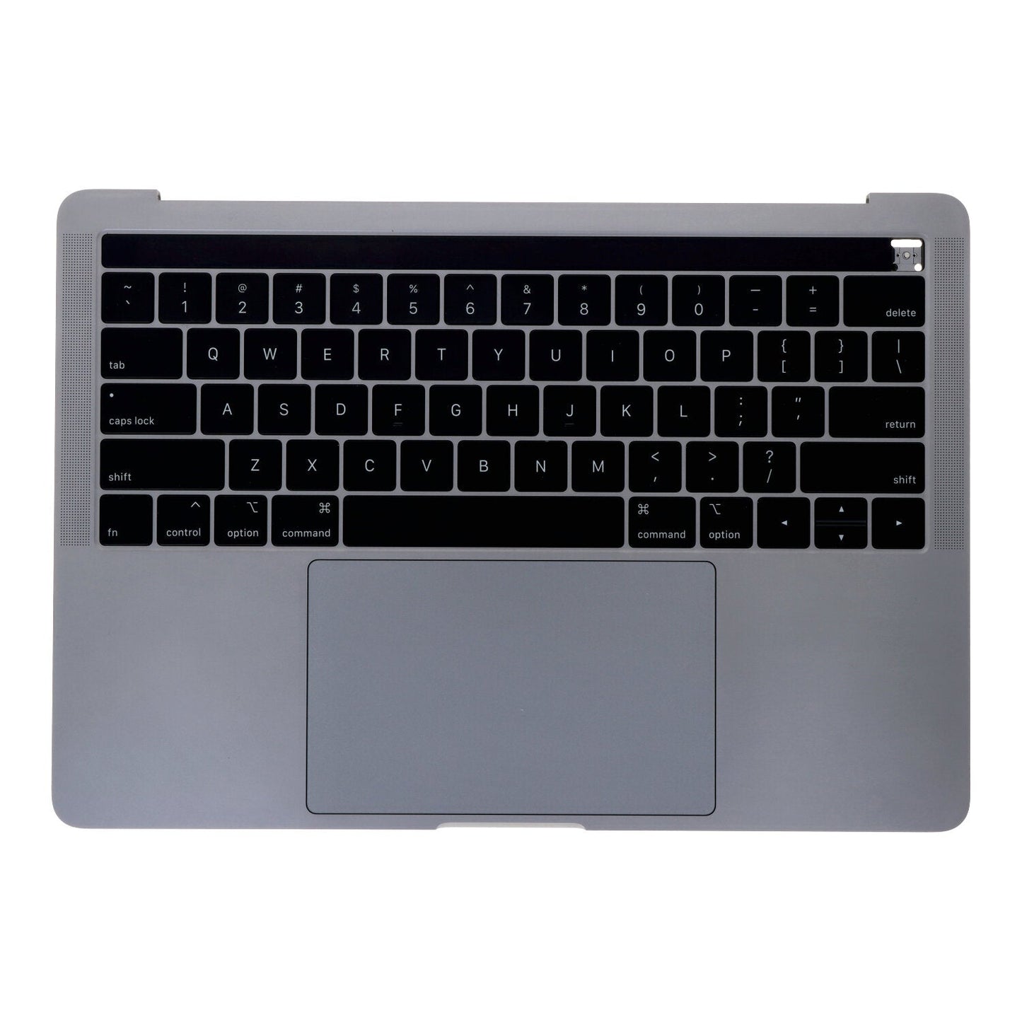 Toetsenbord met c - behuizing en touch board voor MacBook Pro 13.3" A1706 USA versie 2016 - 2017 grijs origineel