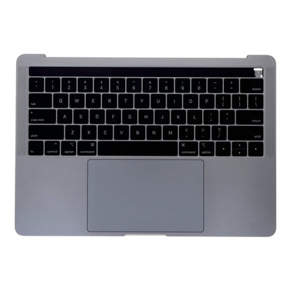 Toetsenbord met c - behuizing en touch board voor MacBook Pro 13.3" A1706 USA versie 2016 - 2017 grijs origineel