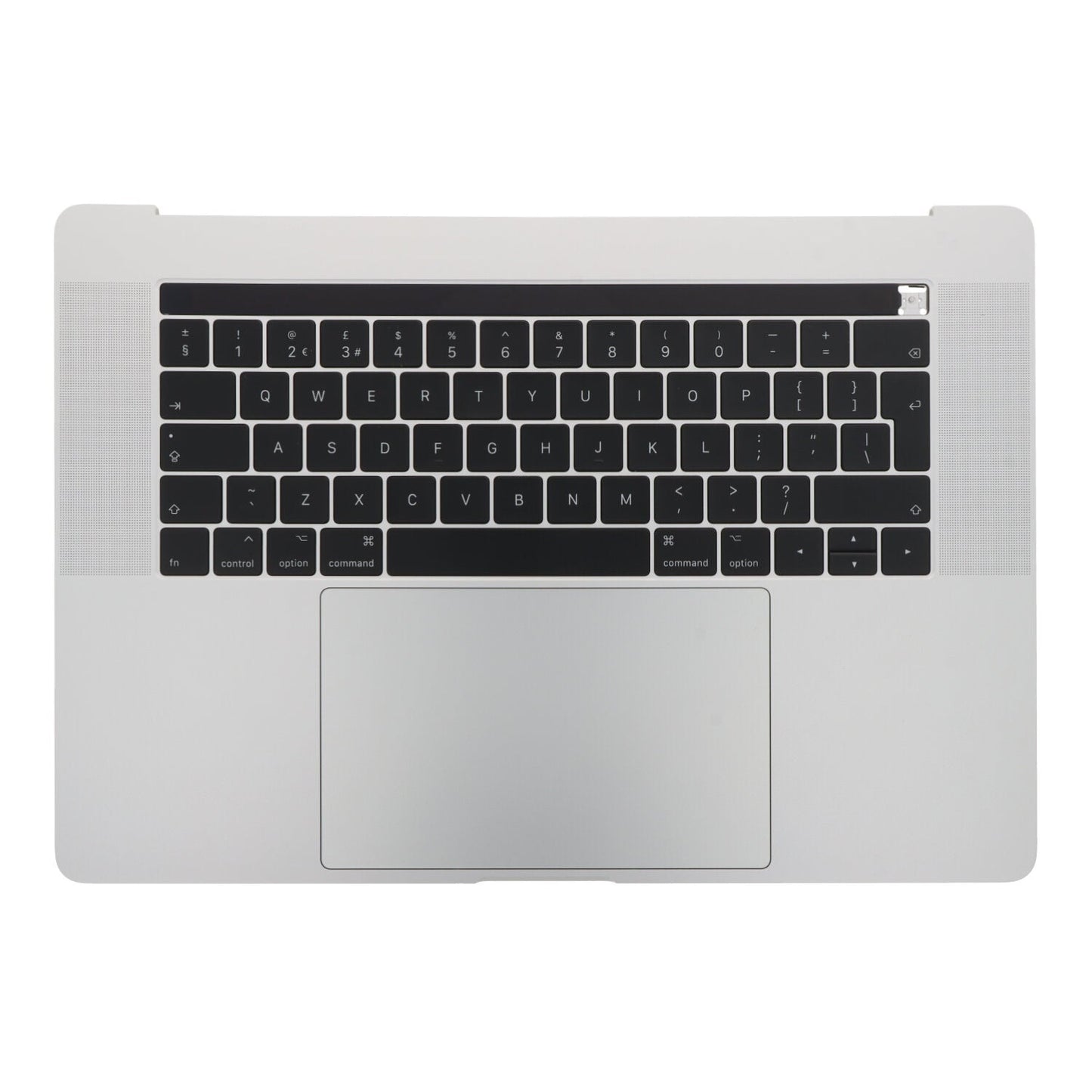 Toetsenbord met C - behuizing en touch board voor MacBook Pro 15.4" A1707 UK versie 2016 - 2017 zilver origineel 98% nieuw