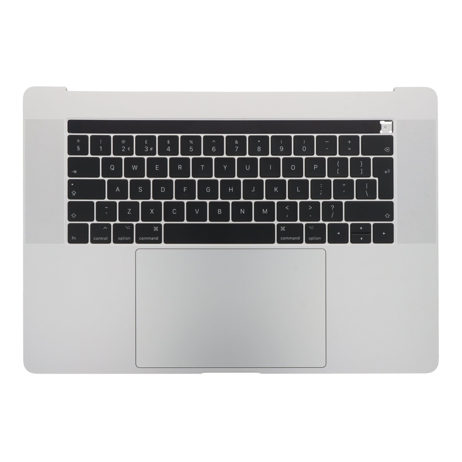 Toetsenbord met C - behuizing en touch board voor MacBook Pro 15.4" A1707 UK versie 2016 - 2017 zilver origineel 98% nieuw