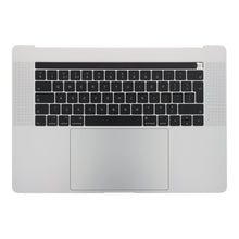 Toetsenbord met C - behuizing en touch board voor MacBook Pro 15.4" A1707 UK versie 2016 - 2017 zilver origineel 98% nieuw