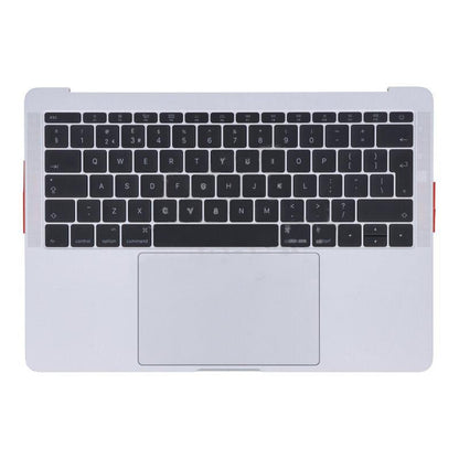 Toetsenbord met C Shell en Touch Board + Microfoon + Ventilator + Speaker voor MacBook Pro 13.3" A1708 UK Versie 2016 - 2017 Zilver Origineel 98% Nieuw