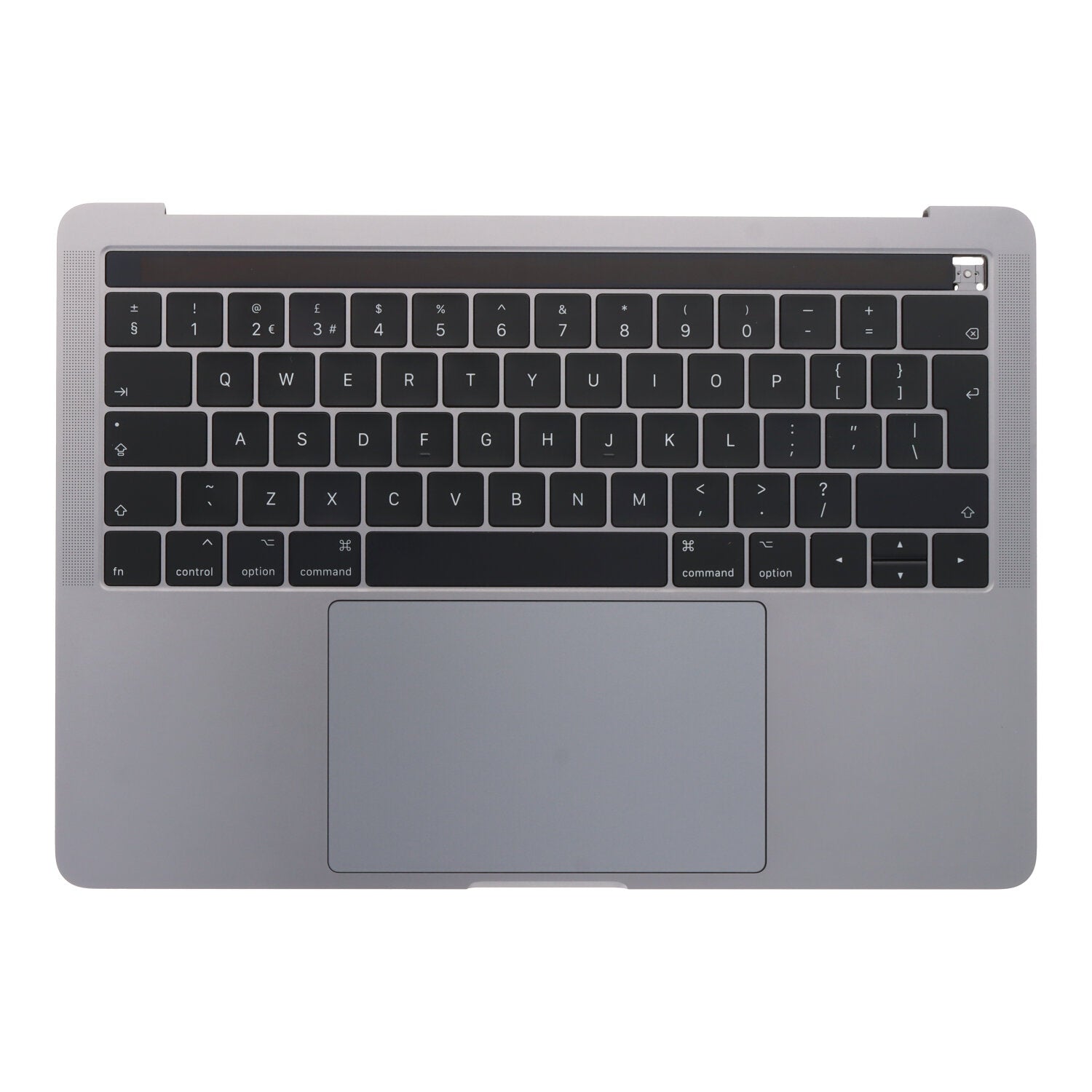 Toetsenbord met C - shell en touch board voor MacBook Pro 13.3" A1706 UK versie 2016 - 2017 grijs Origineel