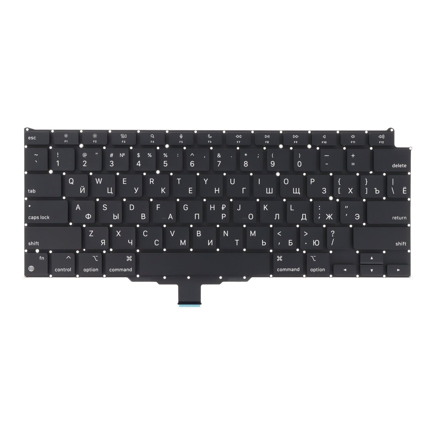 Toetsenbord voor Macbook Air 13.3" M1 A2337 Kleine Entertoets & Russische Versie Origineel