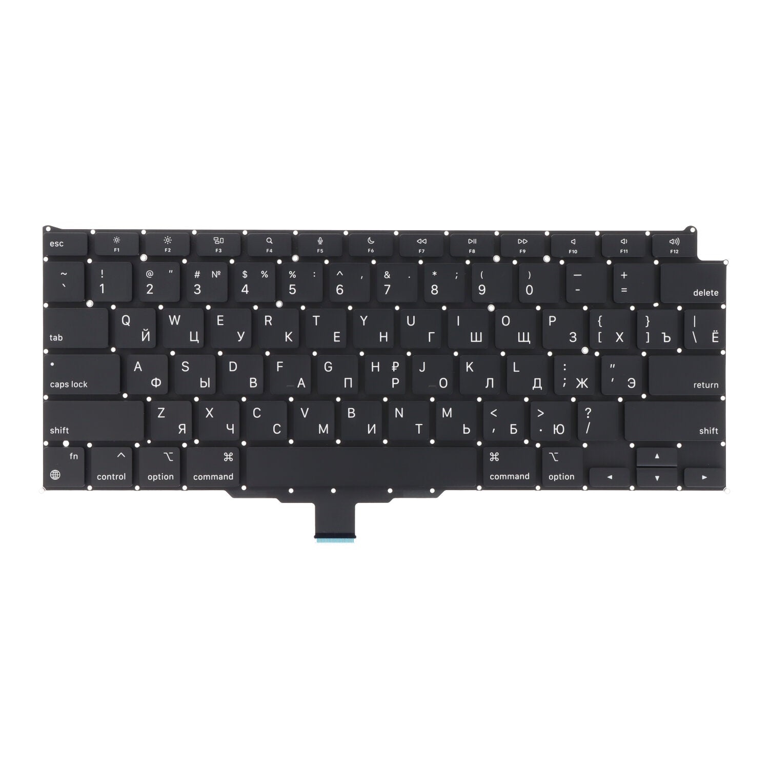Toetsenbord voor Macbook Air 13.3" M1 A2337 Kleine Entertoets & Russische Versie Origineel