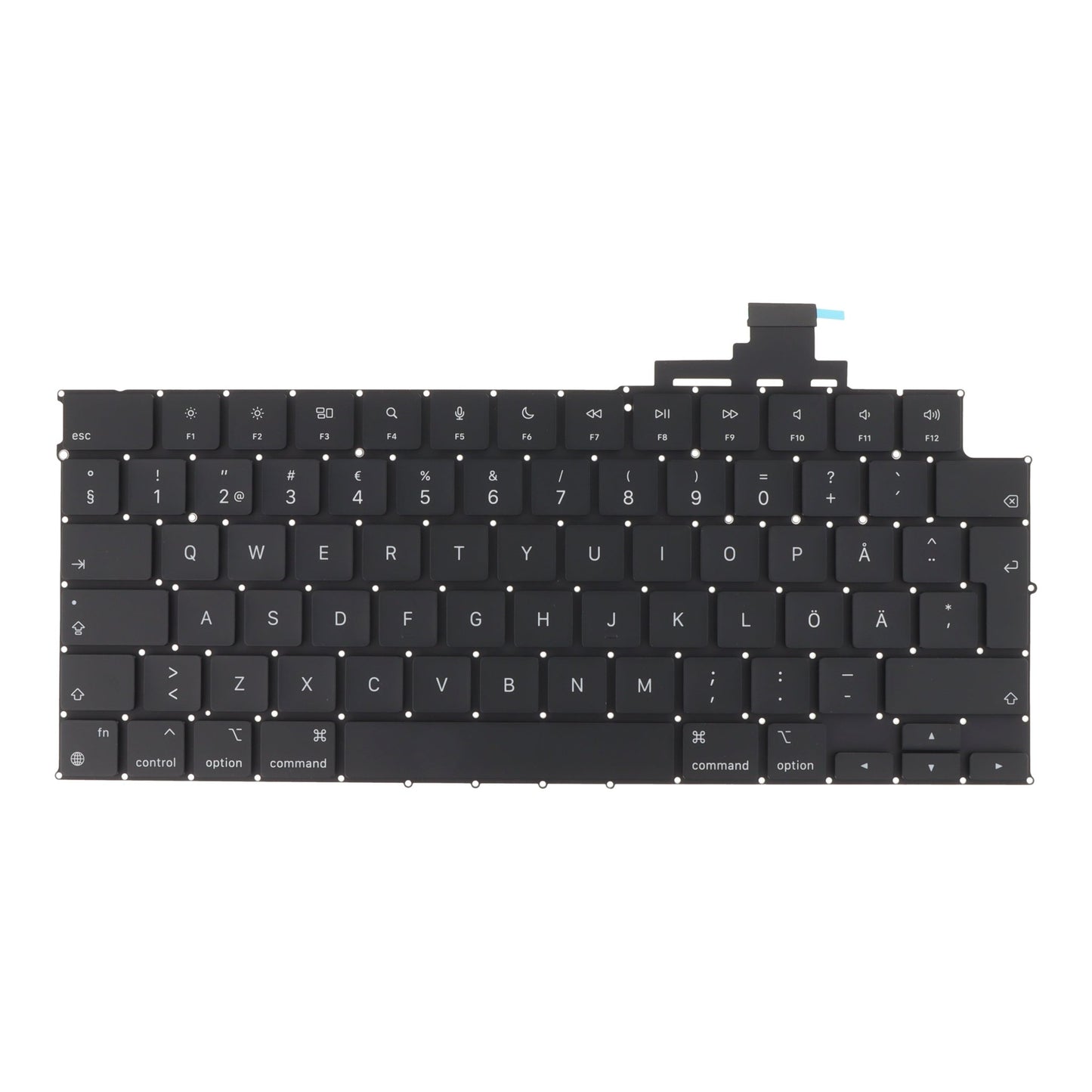 Toetsenbord voor MacBook Air 13.3" M2 A2681/MacBook Air 15.3" M2 A2941/MacBook Air M3 13" A3113/MacBook Air M3 15" A3114 Zweedse versie Origineel
