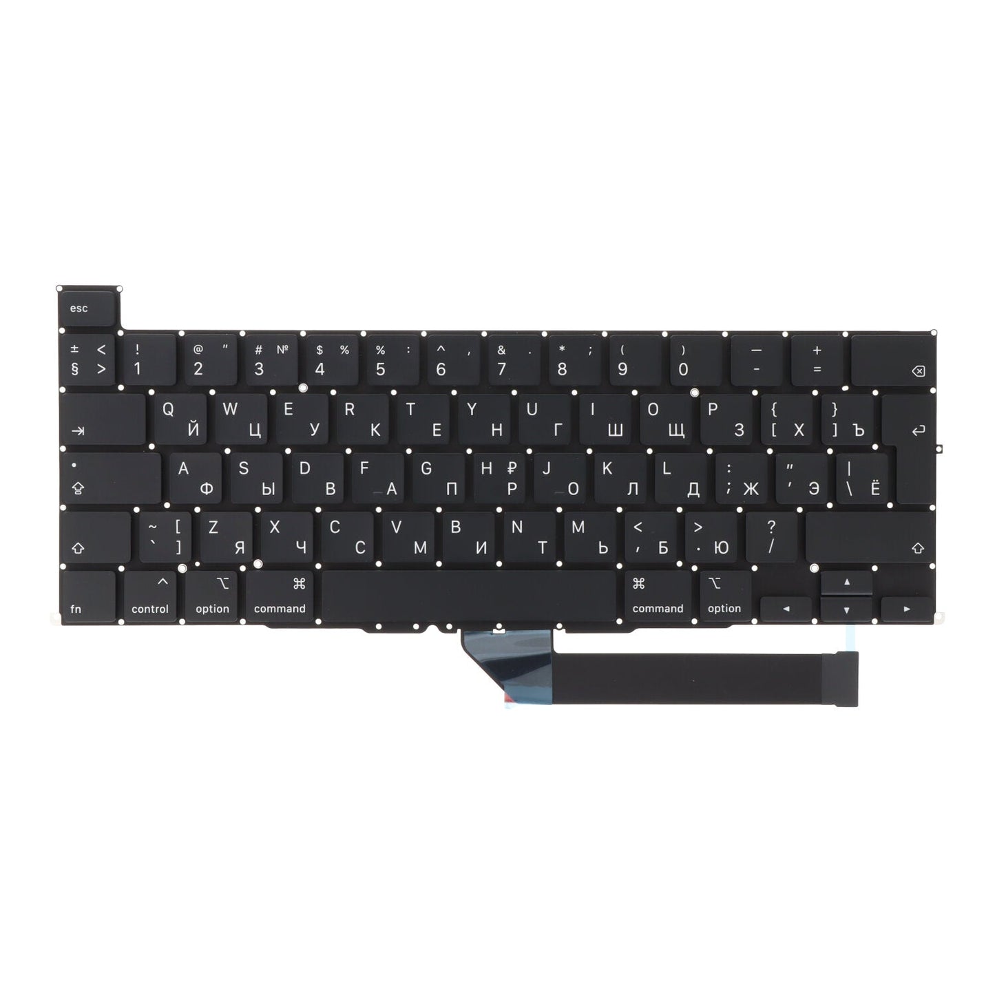 Toetsenbord voor Macbook Pro 16" 2019 A2141 Big Enter - toets en Russische Versie Origineel