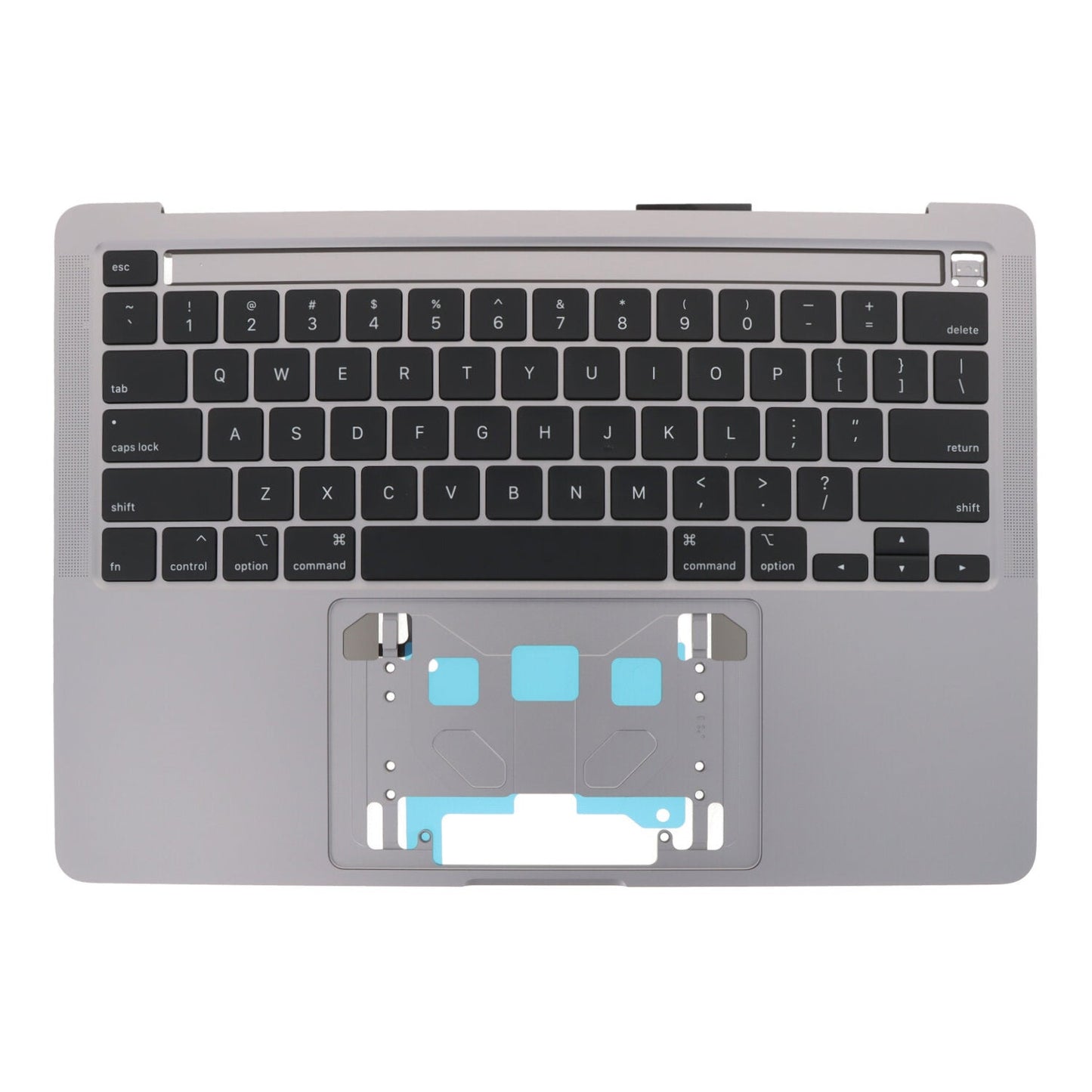 Top case en toetsenbord zonder Touch Bar voor MacBook Pro Retina 13.3" A2251 USA versie Grijs Origineel