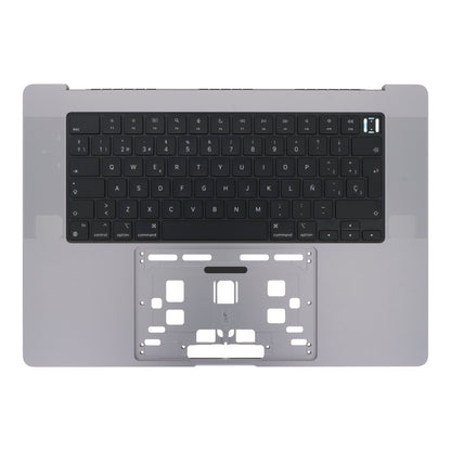 Top case + keyboard zonder trackpad voor MacBook Pro 16" 2021 A2485 Spaanse versie grijs origineel